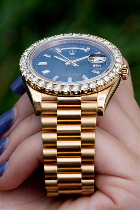 mens rolex presidential with diamonds|2008 Rolex president bracelet.